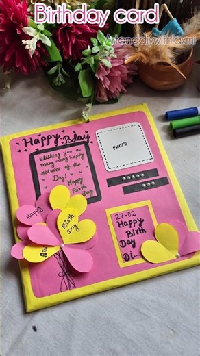 Easy Handmade Birthday Card Ideas | Chart paper craft ✨ #diy