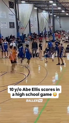 10-year-old Abe Ellis is a BUCKET 🔥 @abrahamellis35 @moravianprep @phenom_hoops | Baller TV