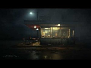Classic Horror Movie Ambience | Abandoned American Cafe | HORROR AMBIENCE | 2 Hours