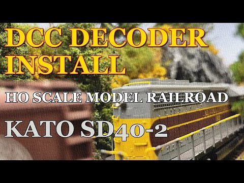 DCC Conversion & Decoder Install in a Kato HO Scale SD40-2. ACHB 1-31