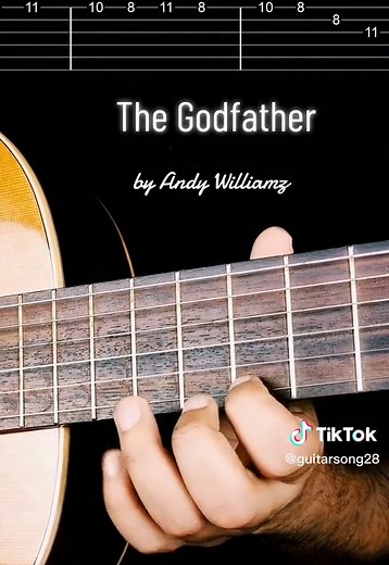 The Godfather By Andy Williams #thegodfather #Godfather #andywilliams #guitarsongs #guitartok #fyp