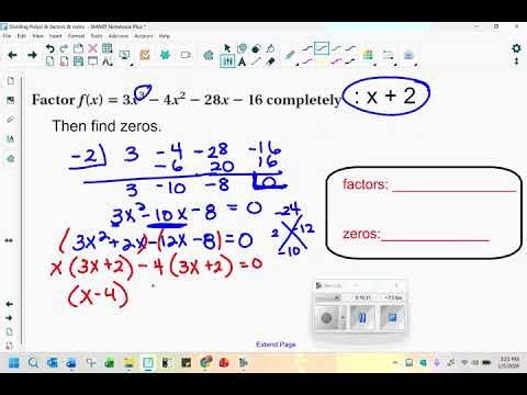 Using division to find roots and factors