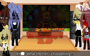 【FNAF】fnia的角色看“Another Five Nights”（注意音量）FNIA reacts to Another Five Nights || T
