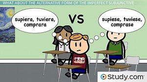 Conjugations and Alternate Conjugations of the Imperfect Subjunctive in Spanish - Video | Study.com
