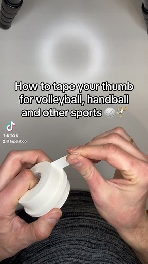 1.1K views · 11K reactions | How to tape your thumb with rigid tape for volleyball, handball and other sports. 菉 Go tape and stay safe! ________ #handball #volleyball #viral #fyp #injury #rehab #recovery #treatment #sport #sports | Tape Lab | Facebook