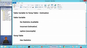 Cardinality Estimation - Table Variable Vs Temporary Table in SQL Server