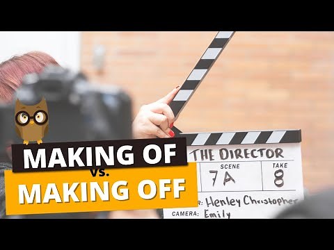 MAKING OFF : Entenda as diferenças entre making off e making of