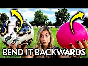 How SMOOTHNESS of a SOCCER BALL affects curve!