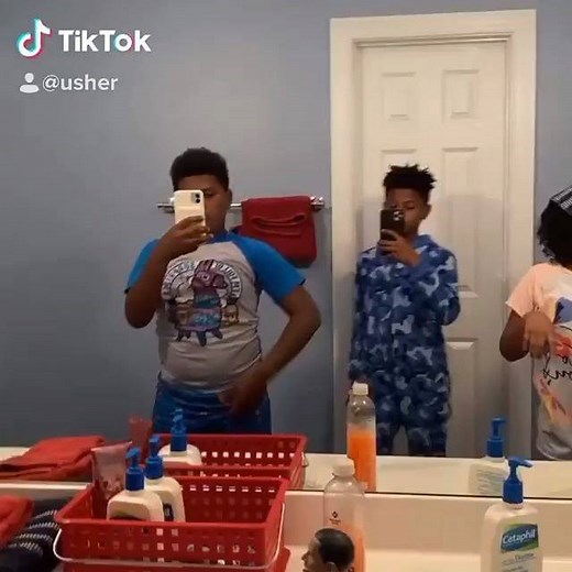 196K views · 8.8K reactions | Usher and his fam put their spin on the #fliptheswitch challenge! How cute is this?!  (️: Usher) | Essence | Facebook