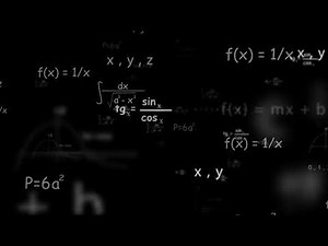 Math equations overlay loop Video