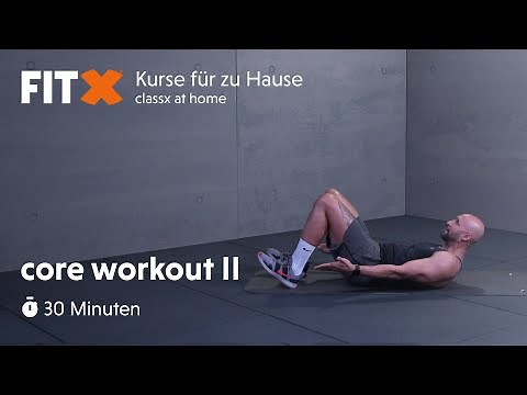 core workout #2 | 30 Minuten | FitX-Kurse für zu Hause: classx at home