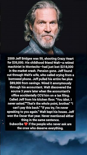 Jeff Bridges Secretly Saved His Childhood Friend From Financial Ruin | Heartwarming True Story