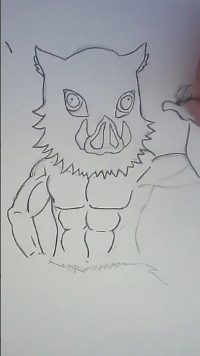 How to Draw Inosuke (Demon Slayer) | Cómo dibujar a Inosuke (Kimetsu no Yaiba)