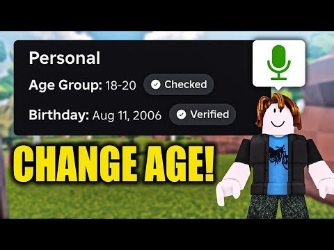 How To CHANGE AGE on ROBLOX! (After Chat Verification Update)