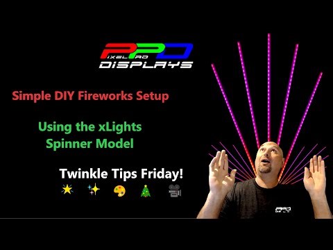 ✨ Twinkle Tips Friday: EZ DIY Fireworks 🎇 Prop xLights Setup!