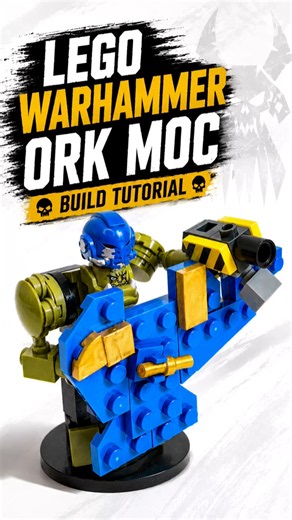 Let’s build a LEGO Warhammer 40K Ork #warhammer40k #lego #fyp #moc #tutorials #viral #orks