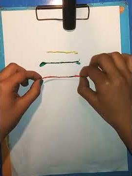 How to simple painting with thread painting easy step //easy string painting drawing🖌️🎨//pencil art