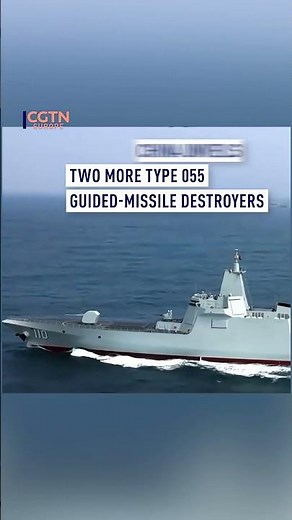 China launches two 10,000-ton class destroyers