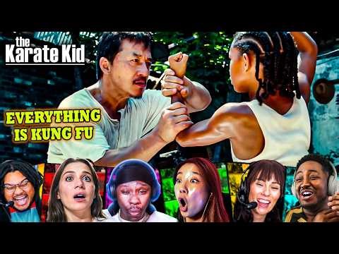 ''EVERYTHING IS KUNG FU'' Reactions! THE KARATE KID (2010) Movie Reaction