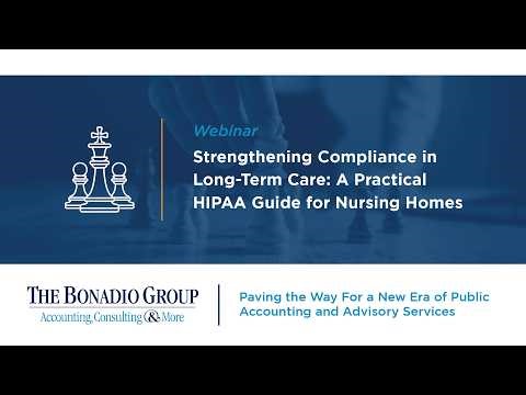 Strengthening Compliance in Long-Term Care: A Practical HIPAA Guide for Nursing Homes (Recording)