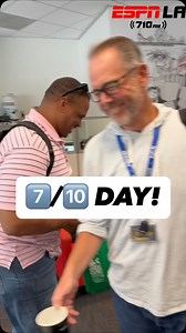 Happy 7/10 day from the ESPN LA 710 AM family 🫶📻 What does 7️⃣🔟 mean to YOU? | ESPN Los Angeles