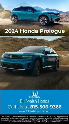 2024 Honda Prologue: Go Green with Honda’s First Electric SUV at Bill Walsh Honda!