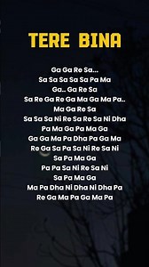 Tere Bina Song Lyrics 🎵 | Tere Bina Lyrics | Song Lyrics #shorts