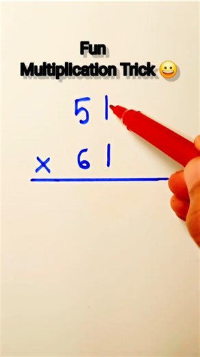 Mind-blowing Multiplication Fun Trick ✌️😎😃 #shorts #maths #mathfun #fun