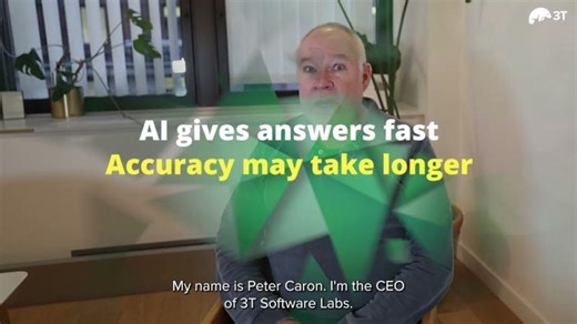 AI gives answers fast, accuracy may take longer - Peter Caron, CEO of 3T Software Labs | Studio 3T | 3T Software Labs