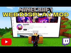 WEB DISPLAY MOD - MIRAR VIDEOS DE YOUTUBE DENTRO DE MINECRAFT - MINECRAFT REVIEW MOD 1.20.1