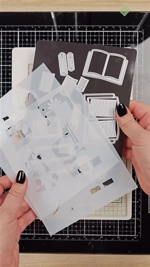 1.3K views · 75 reactions | Making miniature books is made easy! Featured in this post: - Open Book Trio Die - Open Book Trio Coloring Stencil - Open Book Trio Birthday Stencil - Open Book Trio Sentiments Stamp Set Available now at waffleflower.com . . . #StenciledStoriesWFC #WaffleFlowerCrafts #WaffleFlower #cardmaking #inkblending #stencillove | Waffle Flower Crafts | Facebook