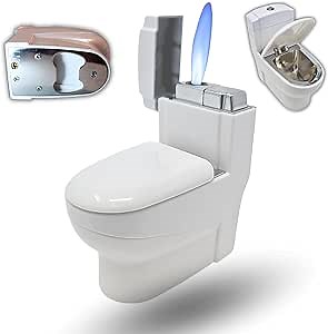 Toilet Lighter - Cool and Funny Novelty Lighter With Bottle Opener, Unique Gag Gift for Friends (No Butane Contained, Just Fill and Go)