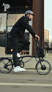 2.3K views · 104 reactions | Lighter. Faster. Even more portable. This compact e-bike performs folded and unfolded, indoors and out. The Electric P Line - our lightest electric folding bike. Discover more here: https://www.brompton.com/electric-p-line | Brompton Bicycle | Facebook