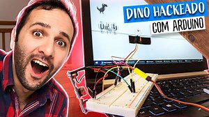 Quer praticar eletrônica e ainda se divertir? Aprenda a hackear o Dino do Chrome com arduino!!! #ManualdoMundo #ManualMaker #Arduino #Hack | Manual do Mundo