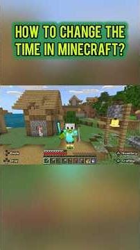 How to Change TIME in Minecraft? #minecraft #minecrafthacks #minecrafttime #minecrafttutorial