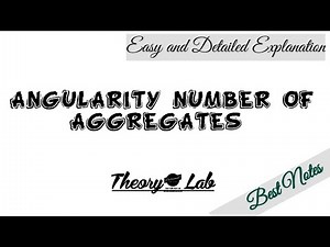 3(v) Angularity Number of aggregates | Transportation Engineering| SBTE Bihar & Jharkhand