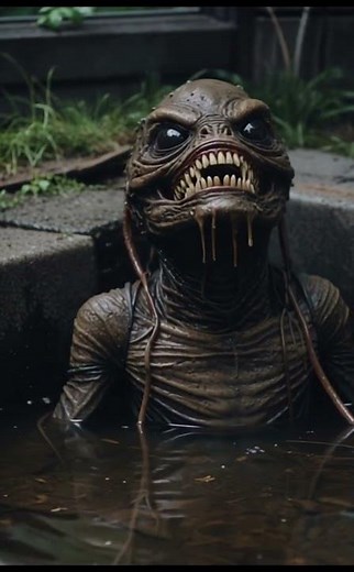 Scary Sewer Frog Screamer #horror #scary #animation #shorts