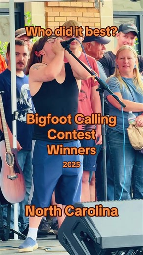 Bigfoot Calling Contest Winners from North Carolina