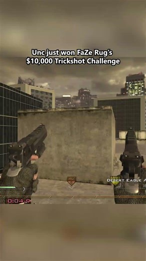 I won FaZe Rug's $10,000 Trickshot Challenge #callofduty #nostalgia