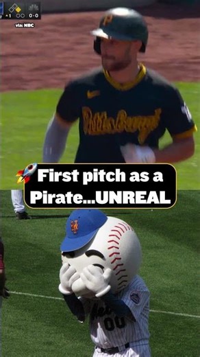 First pitch as a Pirate... UNREAL 🔥