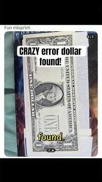CRAZY error dollar found! #currency #banknote #dollar #dollars
