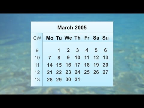 March 2005 Calendar