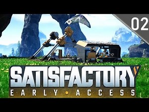 Satisfactory ★ 02 | Automatisierte Bohrer für Eisen Kupfer und Kalkstein| Let's Play Deutsch