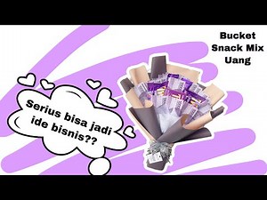 Membuat Buket Snack Mix Uang Nuansa Ungu | Tutorial Bucket Snack Bisa jadi Ide Bisnis