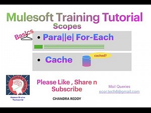 P1-S11|#mulesoft Tutorial for beginners| Mulesoft Scopes|Parallel Foreach| Cache scope