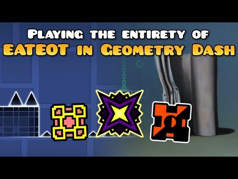 Playing The Entire EATEOT Level In Geometry Dash LIVE (with RubyPiec and OrsonXD)