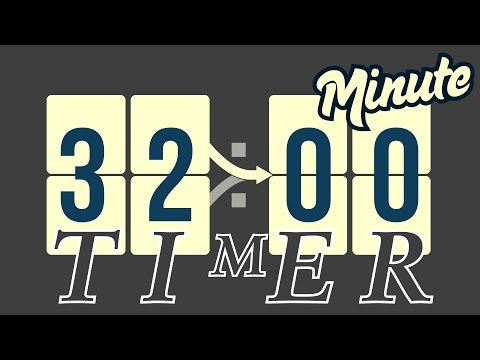 32 Minute Timer ⏳ Silent Countdown | No Music, Sound – Perfect for Study, Workout, Meditation & More