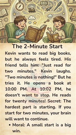 The 2-Minute Start ⏱️ | How to Build a Reading Habit When You're Tired