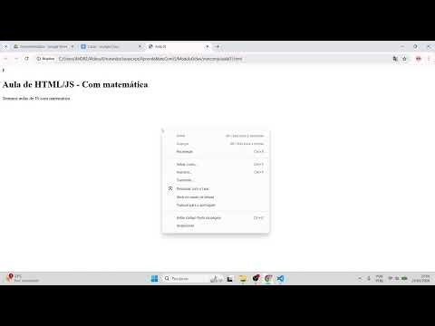 04 - JavaScript no mesmo arquivo do HTML | mathcode Brasil