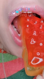 ASMR Satisfying Eating Jelly Cake 🎂 #asmr #asmrjelly #satisfyinglips | Satisfying Lips